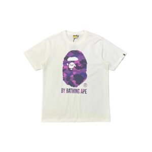 Bape Ape Head Camouflage Style White T-shirt