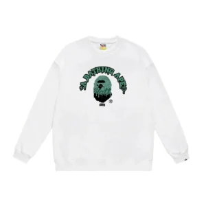 Bape Ape Head Cool White Sweatshirt