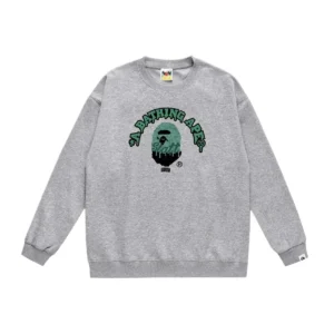 Bape Ape Head Grey Sweatshirt
