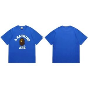 Bape Ape Head trendy brand blue T-shirt