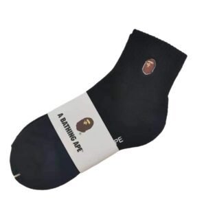 Bape Ape Head Trendy Cool Black Socks