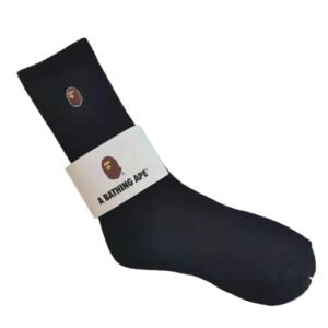 Bape Ape Head Trendy Style Black Socks