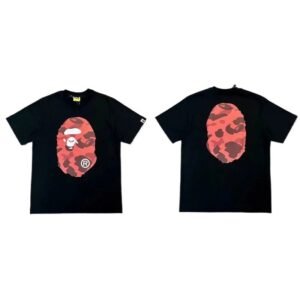 Bape camouflage style black T-shirt