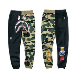 Bape camouflage-style patchwork casual pants