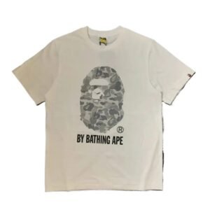 Bape camouflage style white T-shirt