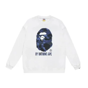 Bape camouflage trendy white sweatshirt