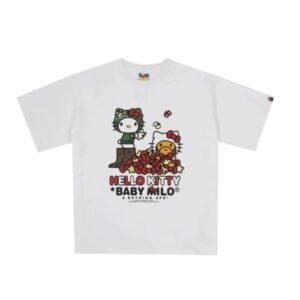 Bape Co-branded Cartoon White T-shirt