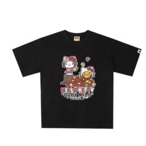 Bape Hello Kitty co-branded black T-shirt