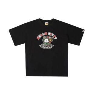 Bape Hello Kitty Co-branded Black T-shirt