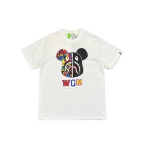 Bape Mickey Mouse Co-branded White T-shirt