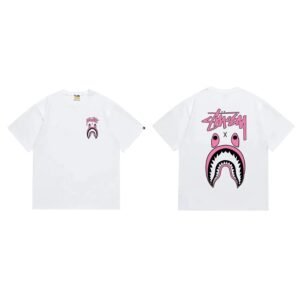 Bape Shark Co-branded White T-shirt