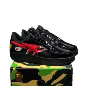Bape Shark Series Black Trendy Shoes