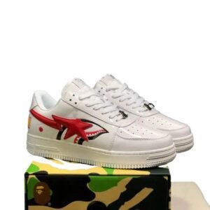 Bape Shark Series Trendy White Shoes
