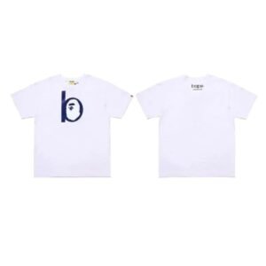 Bape simple style white T-shirt