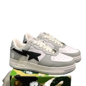 Bape Star Mark Trendy White Shoes