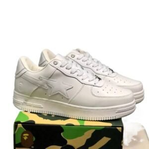 Bape Star Minimalist White Shoes