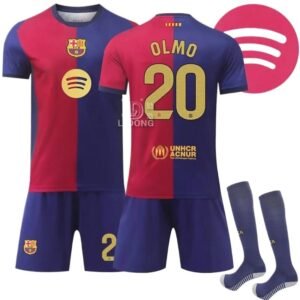 Barcelona red and blue football uniform set