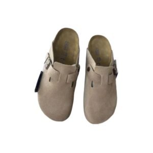 BIRKENSTOCK retro-style beige shoes