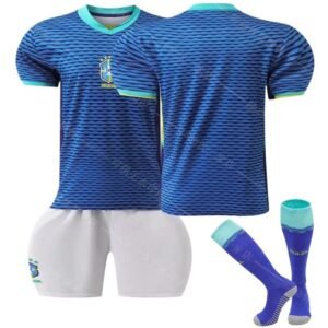 Brazilian team's striped sportswear jersey