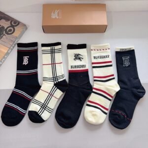 Burberry checkered British style socks
