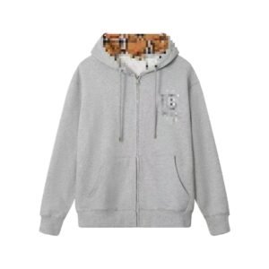 Burberry checkered casual grey sweatshirt