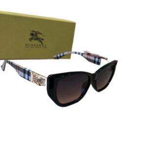 Burberry checkered fashion black sunglasses