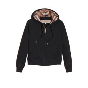 Burberry Checkered Retro Style Black Sweatshirt