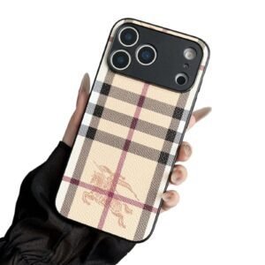 Burberry checkered retro-style iPhone case