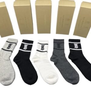 Burberry letter trendy brand style socks