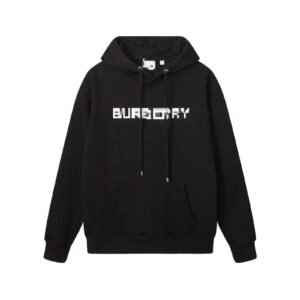 Burberry pixel - style black hoodie