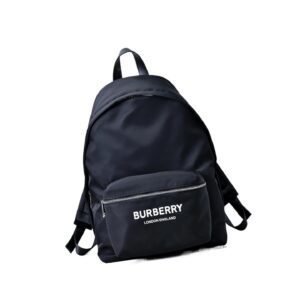Burberry simple style black backpack