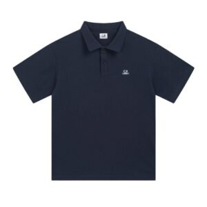 C.P minimalist style navy blue Polo shirt