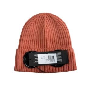 C.P. Simple Solid-Color Orange Knitted Hat