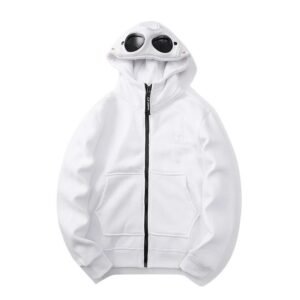 C.P. White Fashion Hoodie