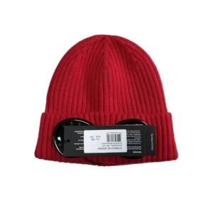 C.P. wool knitted red cold hat