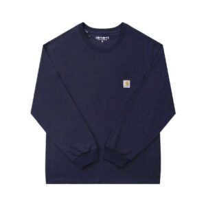 Carhartt basic casual navy long-sleeve