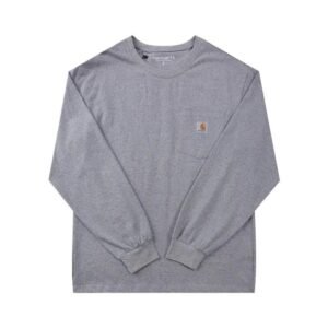 Carhartt basic simple style gray long-sleeve