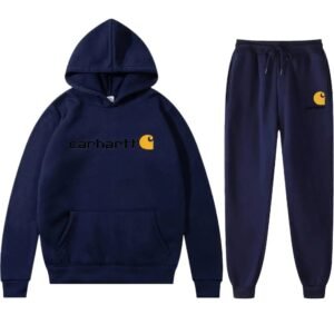 Carhartt classic navy blue sweatshirt suit