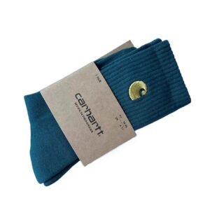 Carhartt embroidered retro style dark green socks