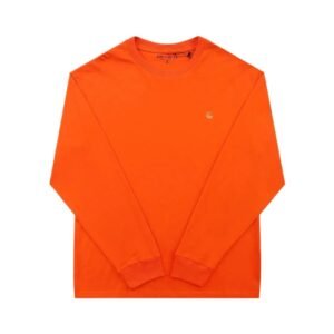 Carhartt simple-style orange long-sleeve