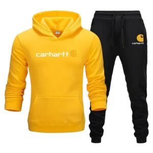 Carhartt trendy and cool casual yellow and black suit