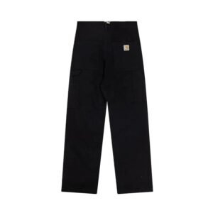 Carhartt workwear-style black long trousers