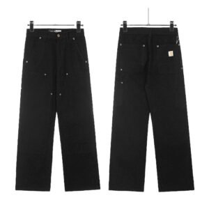 Carhartt workwear style black long trousers