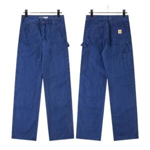 Carhartt workwear style blue long trousers