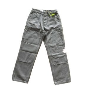 Carhartt workwear style cement gray long trousers