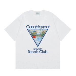 Casablanca - printed casual white T - shirt
