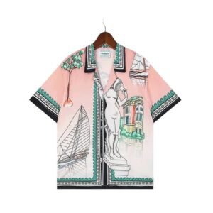 Casablanca printed resort-style pink dress