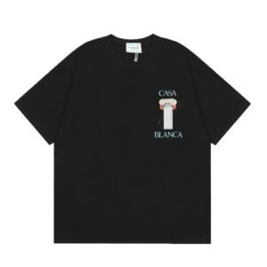 Casablanca retro style black T-shirt
