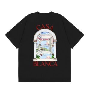 Casablanca retro style black T-shirt