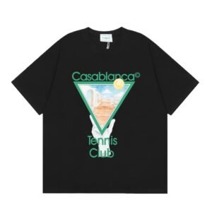 Casablanca Tennis Club Style Black T-shirt